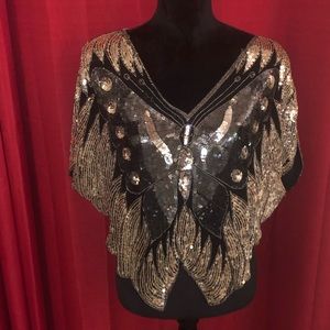 Life & Style Inc. sequin top Size Large